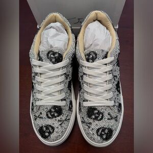 Betsy Johnson Sidny Skulls rhinestone shoes
